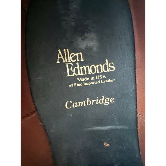 Allen Edmonds Cambridge Shell Cordovan Wingtip Handcrafted in USA Size 9 JJ - Picture 10 of 14